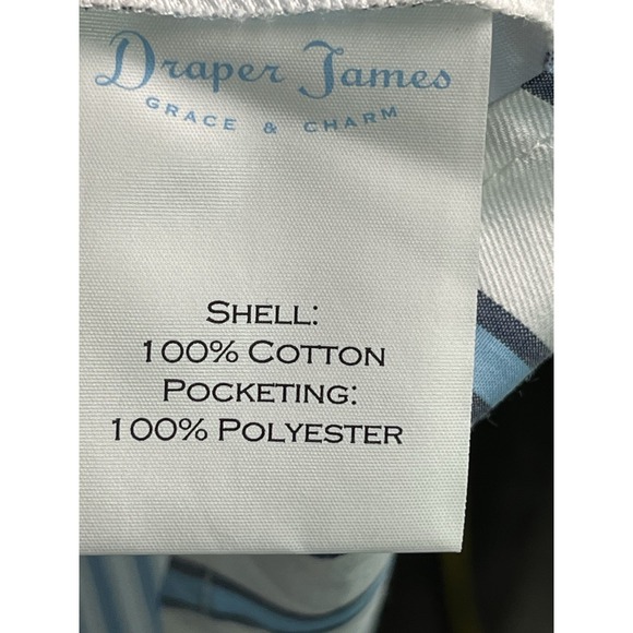 NWT Draper James Blue White Striped Belted Button Down Shirt Dress Size 12 - Picture 10 of 13